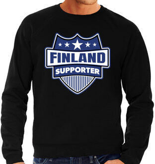 Bellatio Decorations Finland schild supporter sweater zwart voor heren