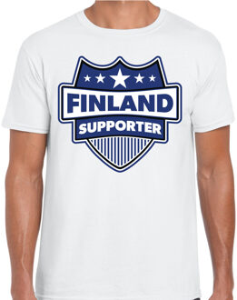 Bellatio Decorations Finland supporter schild t-shirt wit voor heren - Finland landen t-shirt / kleding - EK / WK / Olympische spelen outfit 2XL