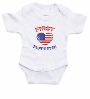 Bellatio Decorations First Amerika supporter rompertje baby 56 (1-2 maanden)