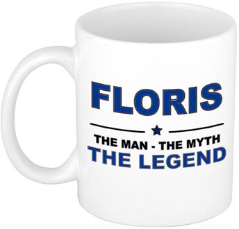 Bellatio Decorations Floris cadeau mok - man myth legend - naam koffiemok - 300 ml - collega - vaderdag