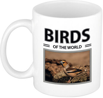 Bellatio Decorations Foto mok Appelvink beker - birds of the world cadeau Appelvinkjes liefhebber - feest mokken Wit