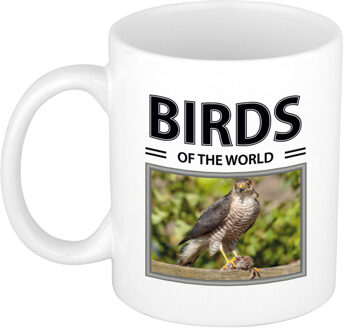 Bellatio Decorations Foto mok Havik beker - birds of the world cadeau Haviks liefhebber - feest mokken Wit