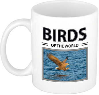 Bellatio Decorations Foto mok Zeearend beker - birds of the world cadeau Zeearenden liefhebber - feest mokken Wit