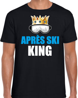 Bellatio Decorations Fout Apres ski t-shirt Apres ski King zwart heren 2XL