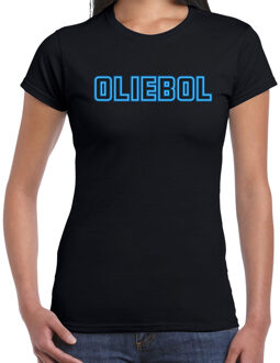 Bellatio Decorations Fout kersttrui t-shirt voor dames - oliebol - blauw - oliebollen - nieuwjaar 2XL - kerst t-shirts