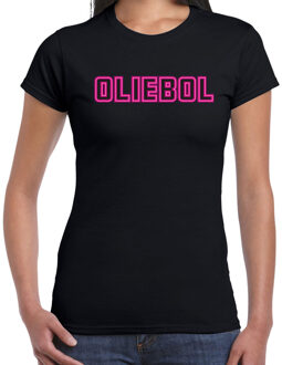 Bellatio Decorations Fout kersttrui t-shirt voor dames - oliebol - roze - oliebollen - nieuwjaar 2XL - kerst t-shirts