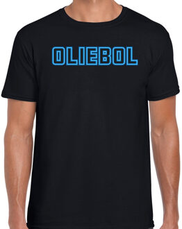 Bellatio Decorations Fout kersttrui t-shirt voor heren - oliebol - blauw - oliebollen - nieuwjaar 2XL - kerst t-shirts