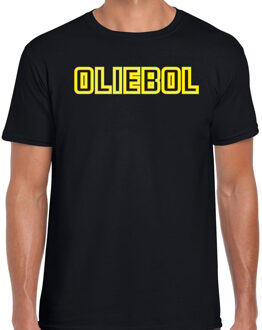 Bellatio Decorations Fout kersttrui t-shirt voor heren - oliebol - geel - oliebollen - nieuwjaar 2XL - kerst t-shirts