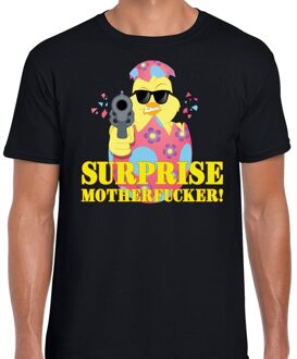 Bellatio Decorations Fout paas t-shirt zwart surprise motherfucker voor heren XL