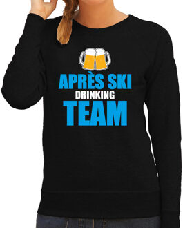 Bellatio Decorations Foute Apres ski sweater Apres ski drinking team bier zwart dames XS