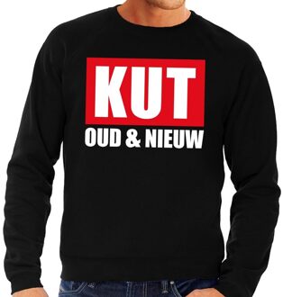 Bellatio Decorations Foute jaarwisseling trui / sweater kut oud en nieuw zwart heren 2XL (56)