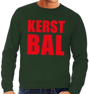 Bellatio Decorations Foute kerstborrel trui groen Kerstbal heren 2XL (56) - kerst truien