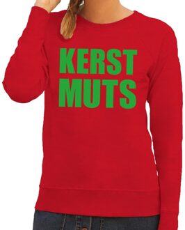 Bellatio Decorations Foute kersttrui rood Kerstmuts dames 2XL (44) - kerst truien