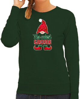 Bellatio Decorations foute kersttrui/sweater dames - Schattigste gnoom - groen - Kerst kabouter 2XL - kerst truien