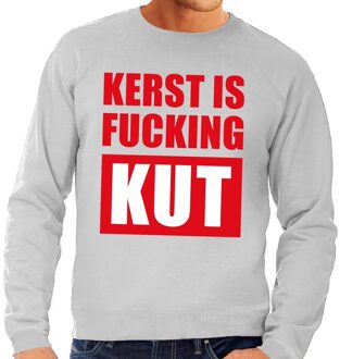 Bellatio Decorations Foute kersttrui / sweater Kerst Is Fucking Kut groen voor heren - Kersttruien 2XL (56)