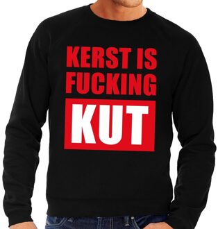 Bellatio Decorations Foute kersttrui / sweater Kerst Is Fucking Kut groen voor heren - Kersttruien 2XL (56)