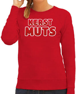 Bellatio Decorations Foute kersttrui/sweater voor dames - kerst muts - rood - kerstmuts - feestdagen
