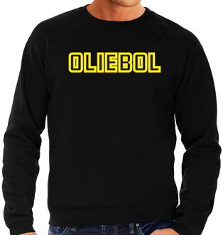Bellatio Decorations Foute Kersttrui/sweater voor heren - oliebol - geel - oliebollen - kerst/nieuwjaar