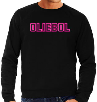 Bellatio Decorations Foute Kersttrui/sweater voor heren - oliebol - roze - oliebollen - kerst/nieuwjaar