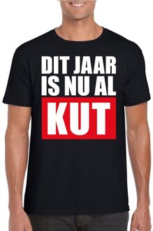 Bellatio Decorations Foute oud en nieuw t-shirt dit jaar is nu al kut zwart heren