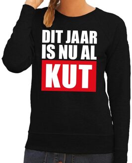 Bellatio Decorations Foute oud en nieuw trui dit jaar is nu al kut zwart dames 2XL (44)