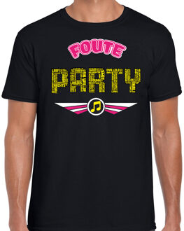 Bellatio Decorations foute party t-shirt - heren - zwart - foute party outfit/kleding 2XL - Feestshirts