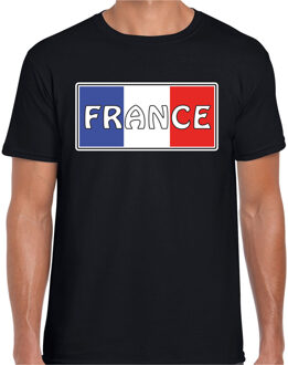 Bellatio Decorations Frankrijk / France landen t-shirt zwart heren 2XL