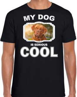 Bellatio Decorations Franse Mastiff honden t-shirt my dog is serious cool zwart - heren - Franse Mastiff liefhebber cadeau shirt 2XL