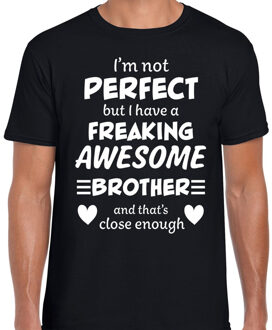 Bellatio Decorations Freaking awesome Brother / broer cadeau t-shirt zwart heren