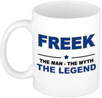 Bellatio Decorations Freek cadeau mok - man myth legend - naam koffiemok - 300 ml - collega - vaderdag