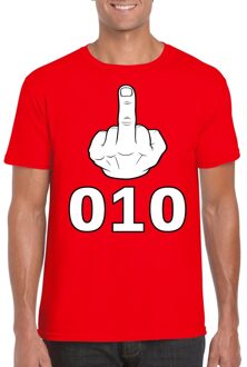 Bellatio Decorations Fuck 010 t-shirt rood voor heren 2XL