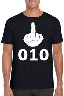 Bellatio Decorations Fuck 010 t-shirt zwart voor heren 2XL