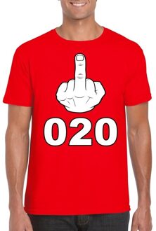 Bellatio Decorations Fuck 020 t-shirt rood voor heren L