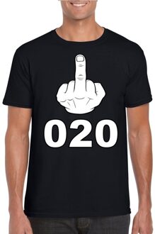 Bellatio Decorations Fuck 020 t-shirt zwart voor heren 2XL