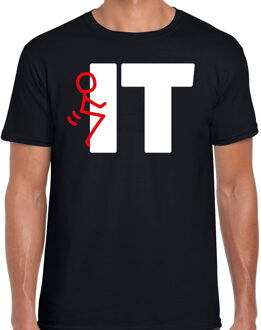 Bellatio Decorations Fuck it fun tekst t-shirt / kleding zwart voor heren M