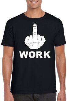 Bellatio Decorations Fuck work t-shirt zwart voor heren L