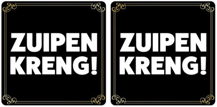 Bellatio Decorations Fun bierviltjes Zuipen kreng 20 st