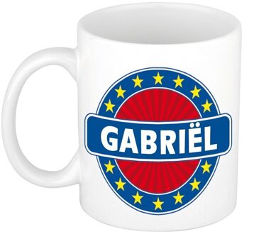 Bellatio Decorations Gabri?l naam koffie mok / beker 300 ml - namen mokken Multikleur