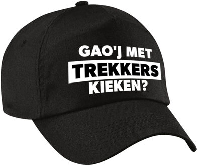 Bellatio Decorations Gaoj met trekkers kieken Achterhoek pet / cap zwart voor volwassenen - Verkleedhoofddeksels