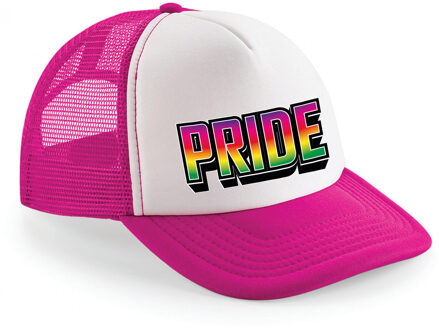 Bellatio Decorations Gay Pride cap/pet voor volwassenen - roze - pride - regenboog - LHBTI - unisex