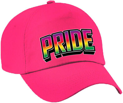 Bellatio Decorations Gay Pride pet voor volwassenen - roze - pride - regenboog - LHBTI - unisex