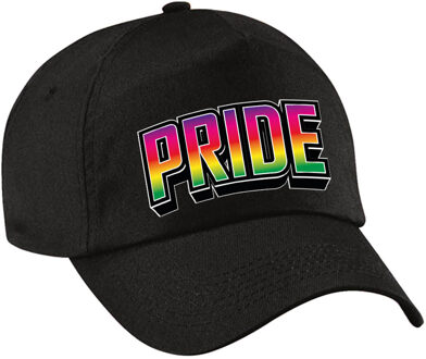 Bellatio Decorations Gay Pride pet voor volwassenen - zwart - pride - regenboog - LHBTI - unisex