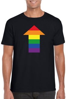 Bellatio Decorations Gay shirt pijl top zwart heren 2XL