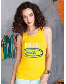 Bellatio Decorations Gele dames tanktop brazilie l