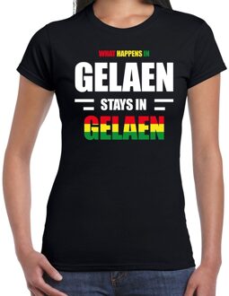 Bellatio Decorations Geleen/Gelaen Carnaval outfit / t- shirt zwart dames XS