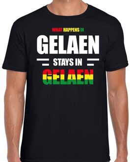 Bellatio Decorations Geleen/Gelaen Carnaval outfit / t- shirt zwart heren