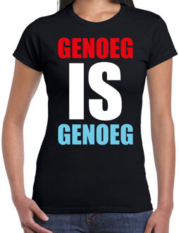 Bellatio Decorations Genoeg is genoeg demonstratie / protest t-shirt zwart voor dames 2XL