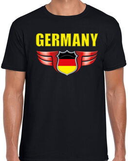 Bellatio Decorations Germany landen t-shirt Duitsland zwart voor heren 2XL