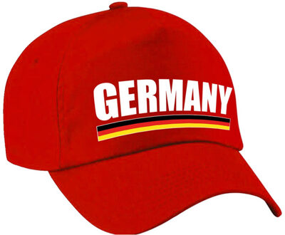 Bellatio Decorations Germany supporter pet / cap Duitsland rood volwassenen