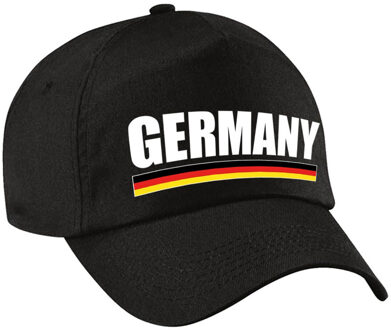 Bellatio Decorations Germany supporter pet / cap Duitsland zwart volwassenen